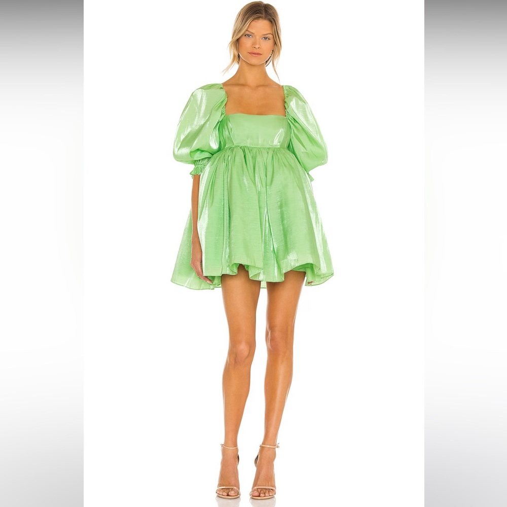 Selkie Avocado Puff Dress